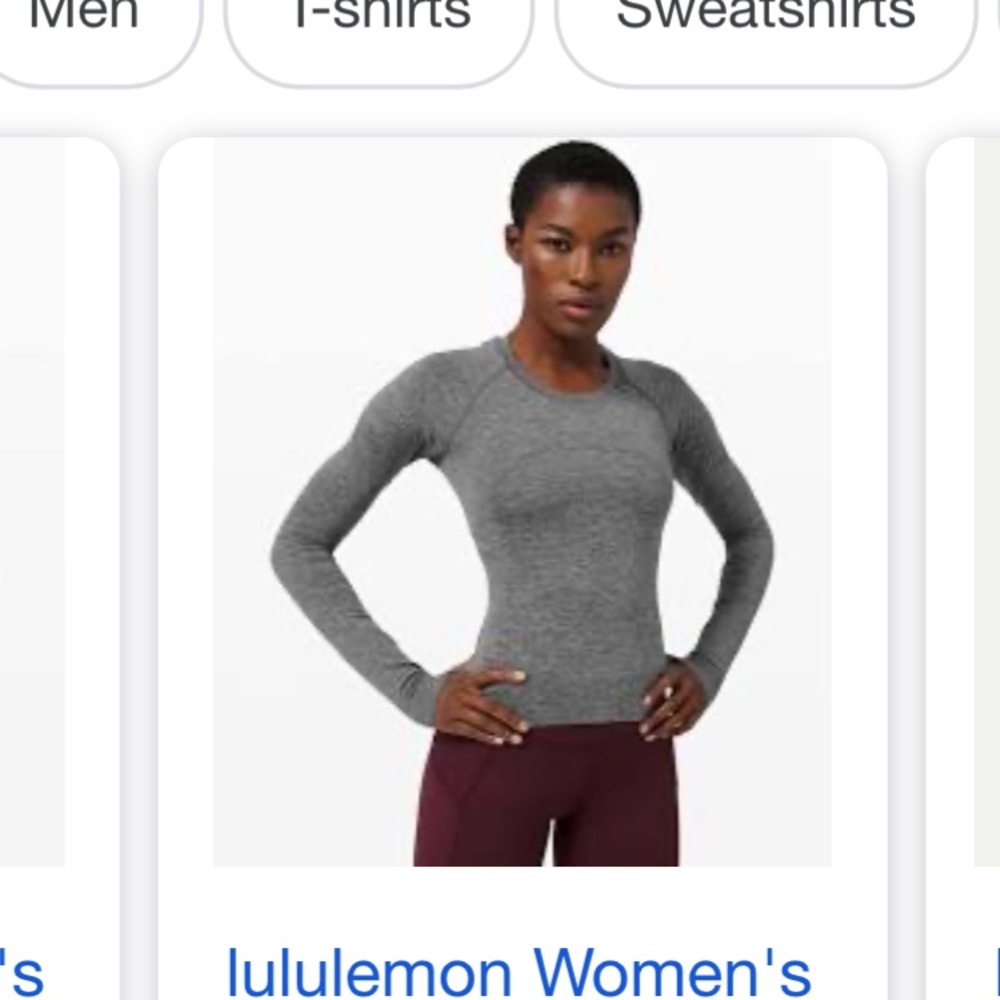 ISO( LULU LONG SLEEVE , OR CROPPED LONG SLEEVE)